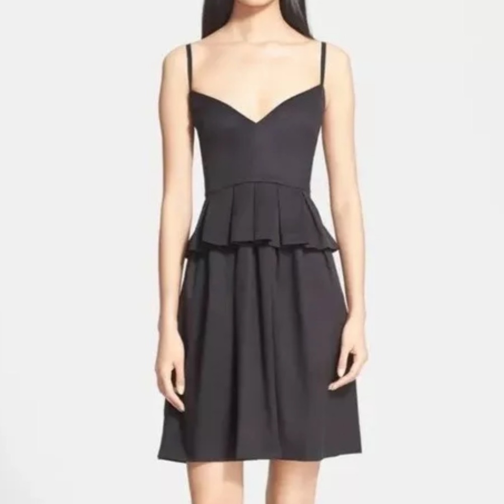ELIZABETH & JAMES GOSHA PEPLUM FIT & FLARE DRESS SIZE 4